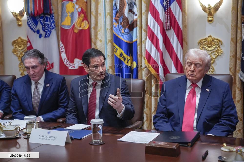 Trump Holds a Cabinet Meeting - Washington, DC