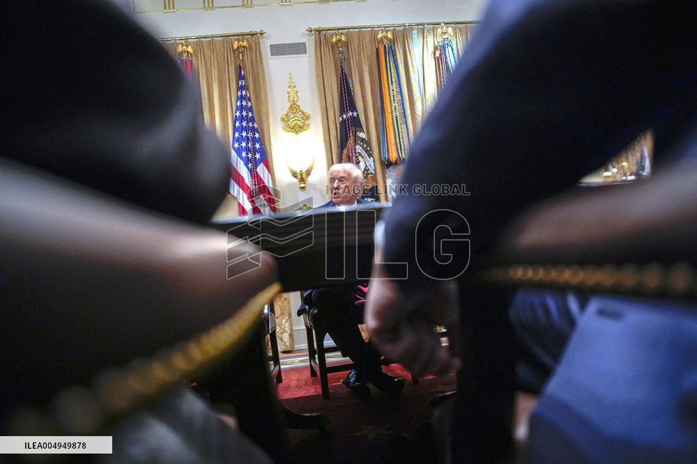 Trump Holds a Cabinet Meeting - Washington, DC