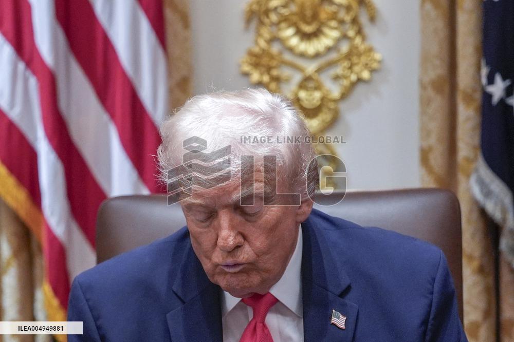 Trump Holds a Cabinet Meeting - Washington, DC