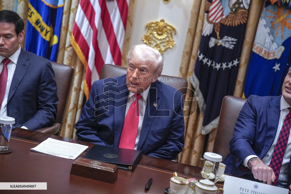 Trump Holds a Cabinet Meeting - Washington, DC