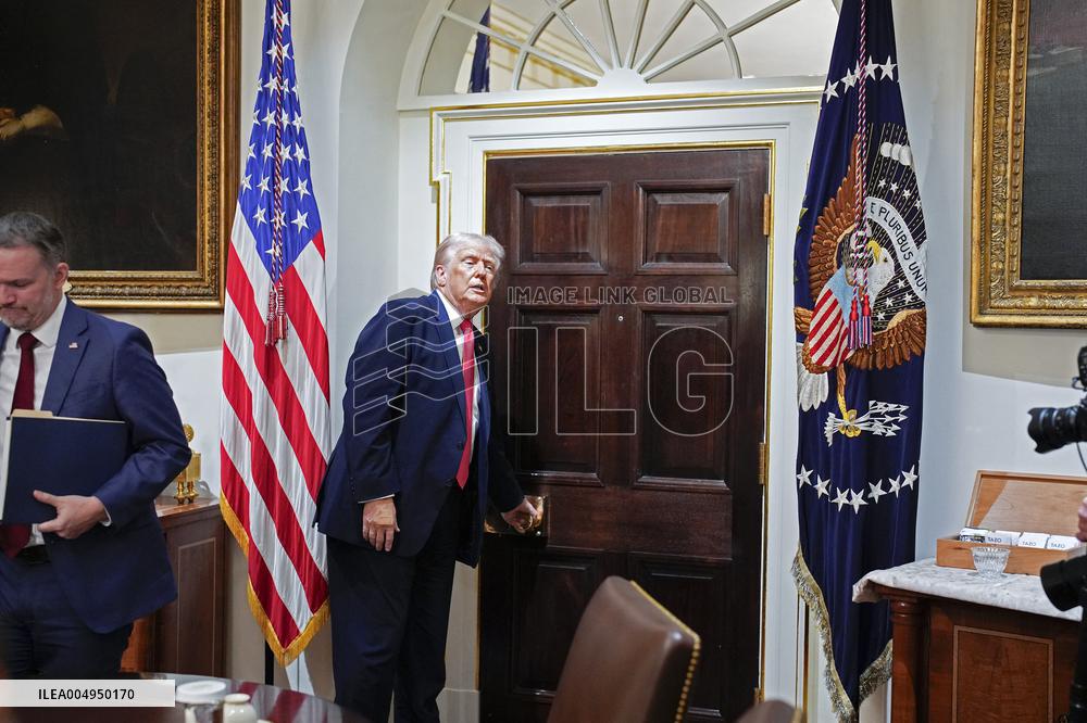 Trump Holds a Cabinet Meeting - Washington, DC