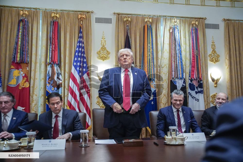 Trump Holds a Cabinet Meeting - Washington, DC