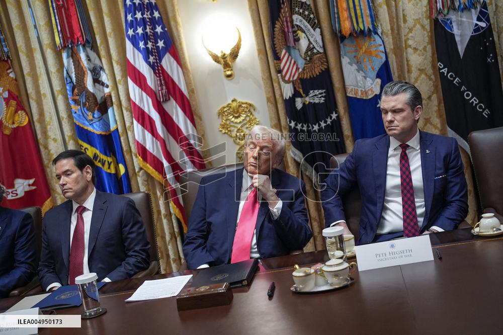 Trump Holds a Cabinet Meeting - Washington, DC