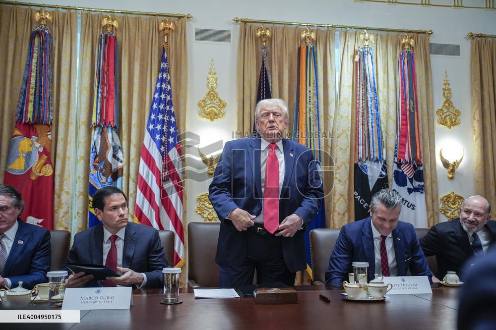 Trump Holds a Cabinet Meeting - Washington, DC