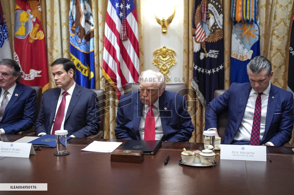 Trump Holds a Cabinet Meeting - Washington, DC