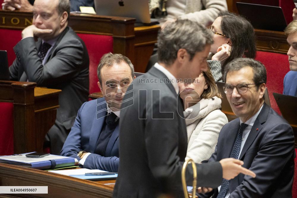 Debate On The 2026 Social Security Budget Bill At National Assembly - Paris