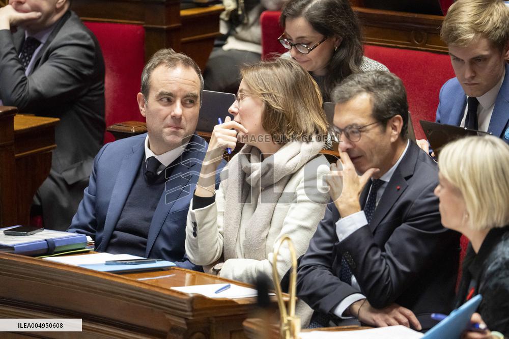 Debate On The 2026 Social Security Budget Bill At National Assembly - Paris