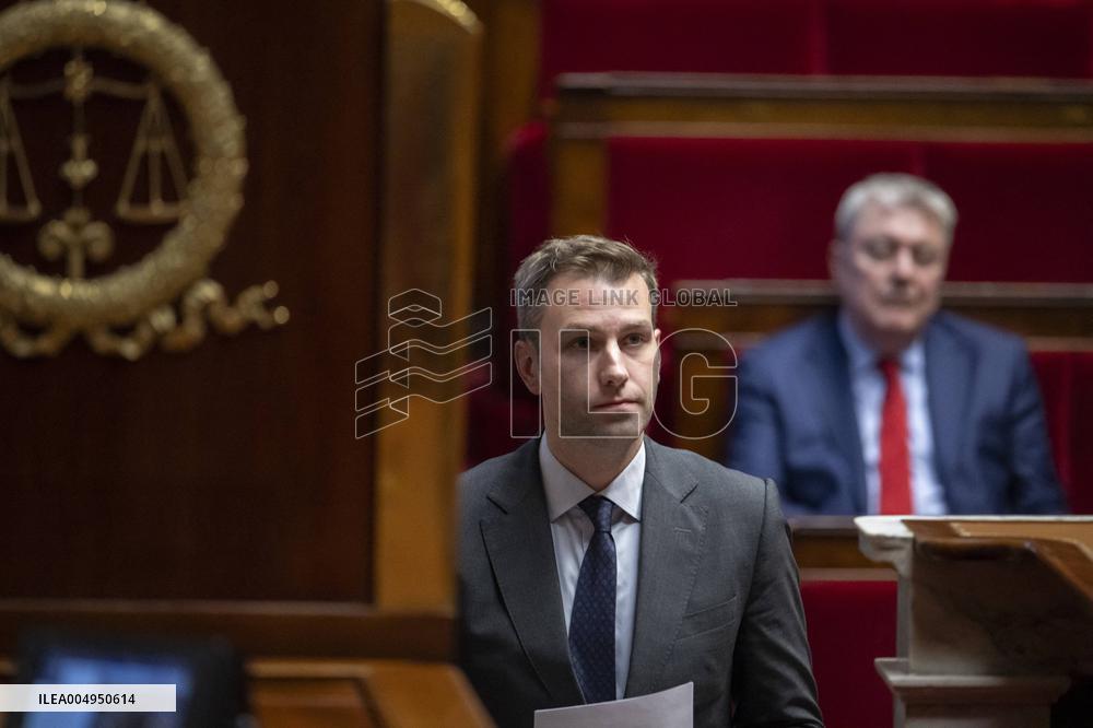 Debate On The 2026 Social Security Budget Bill At National Assembly - Paris