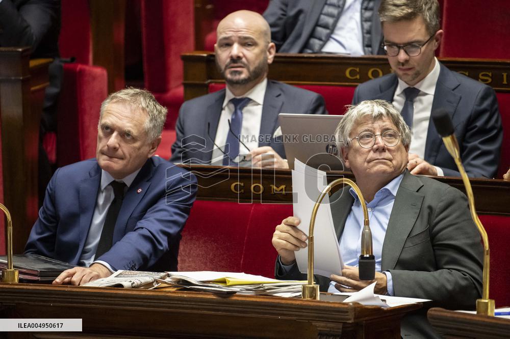 Debate On The 2026 Social Security Budget Bill At National Assembly - Paris