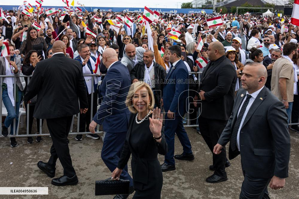 Pope Leo XIV Leads A Holy Mass at Beirut's Waterfront - Lebanon