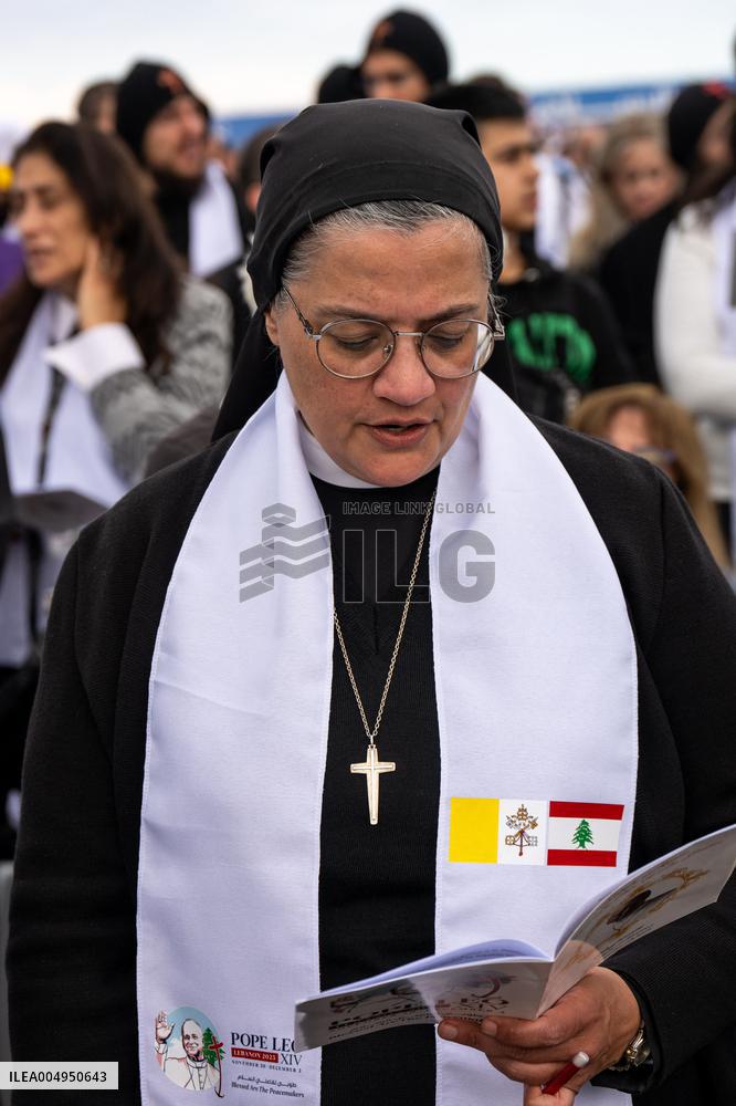 Pope Leo XIV Leads A Holy Mass at Beirut's Waterfront - Lebanon