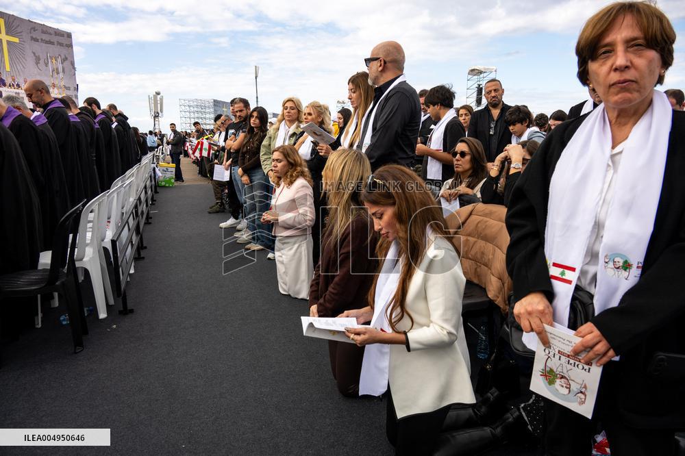 Pope Leo XIV Leads A Holy Mass at Beirut's Waterfront - Lebanon