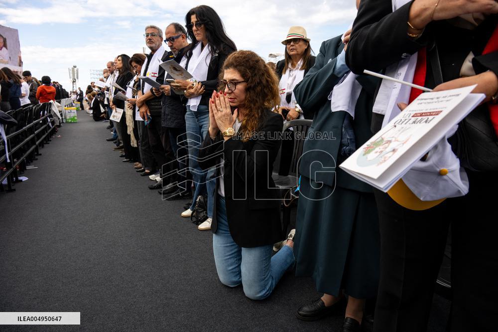 Pope Leo XIV Leads A Holy Mass at Beirut's Waterfront - Lebanon