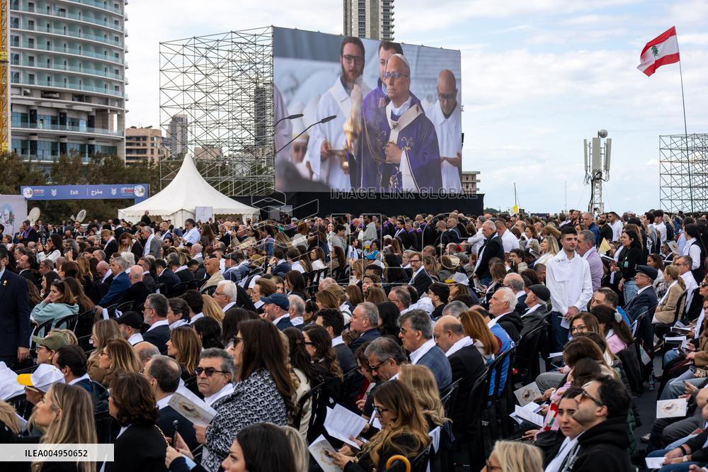 Pope Leo XIV Leads A Holy Mass at Beirut's Waterfront - Lebanon