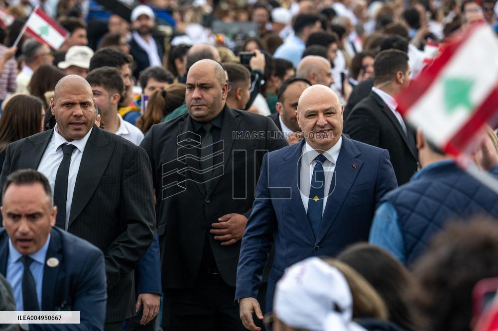 Pope Leo XIV Leads A Holy Mass at Beirut's Waterfront - Lebanon