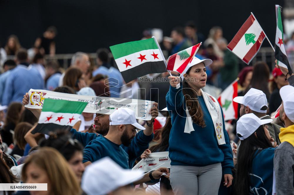 Pope Leo XIV Leads A Holy Mass at Beirut's Waterfront - Lebanon