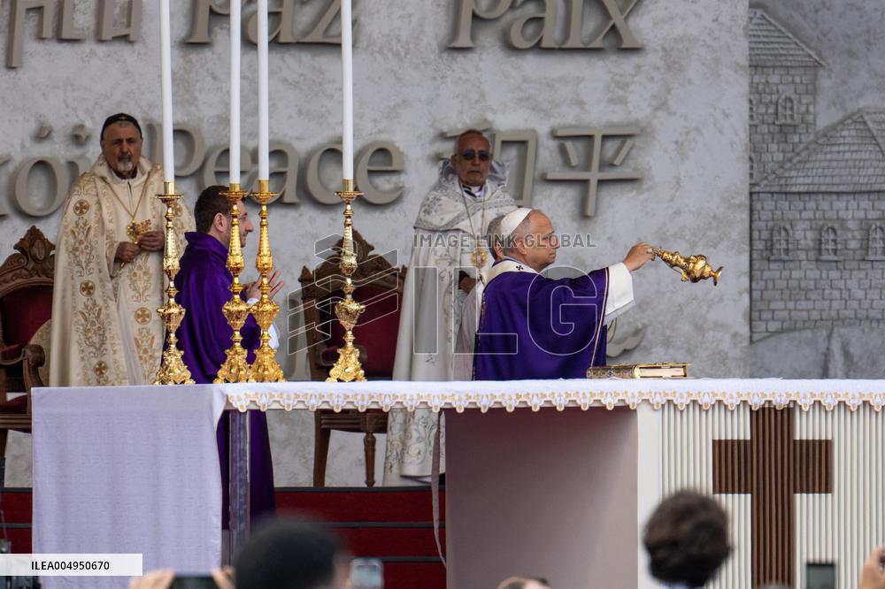 Pope Leo XIV Leads A Holy Mass at Beirut's Waterfront - Lebanon