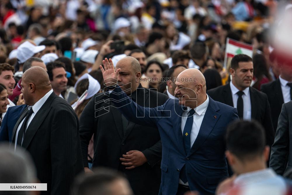 Pope Leo XIV Leads A Holy Mass at Beirut's Waterfront - Lebanon