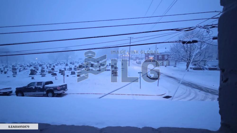 US: Winter Storm Hits Pennsylvania, Dropping Several Inches of Snow