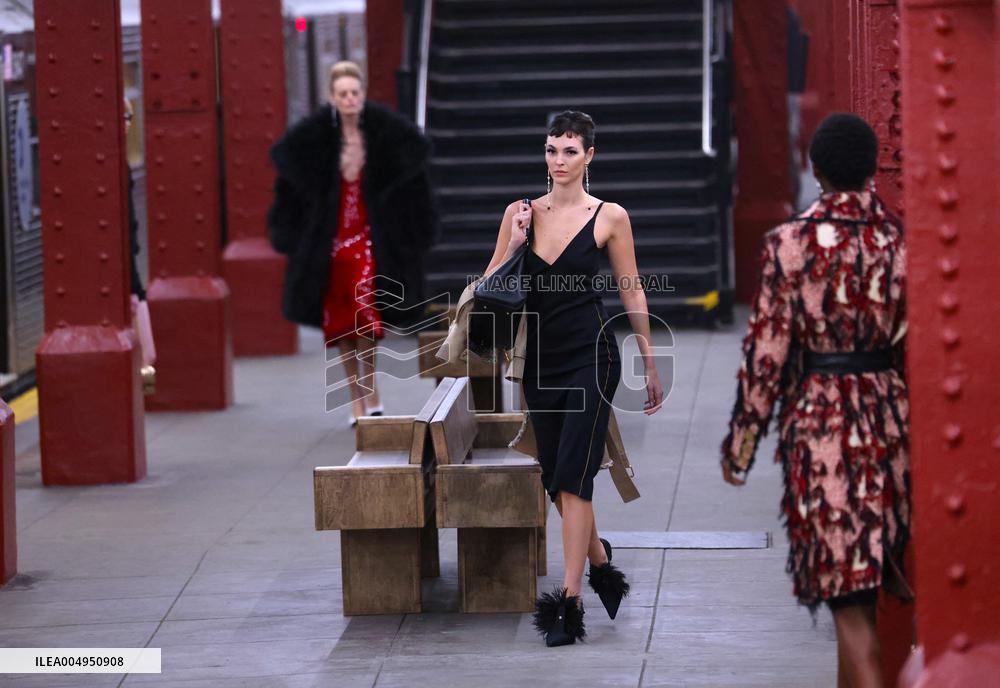 Vittoria Ceretti On The Catwalk Chanel - NYC
