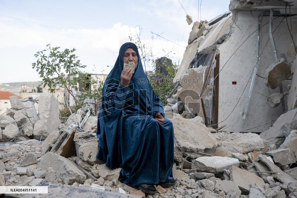 Nablus Home Destroyed In Israeli Raid - West Bank