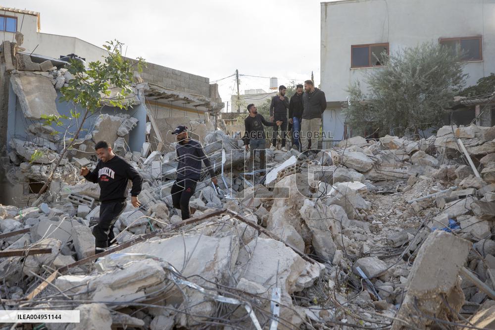 Nablus Home Destroyed In Israeli Raid - West Bank