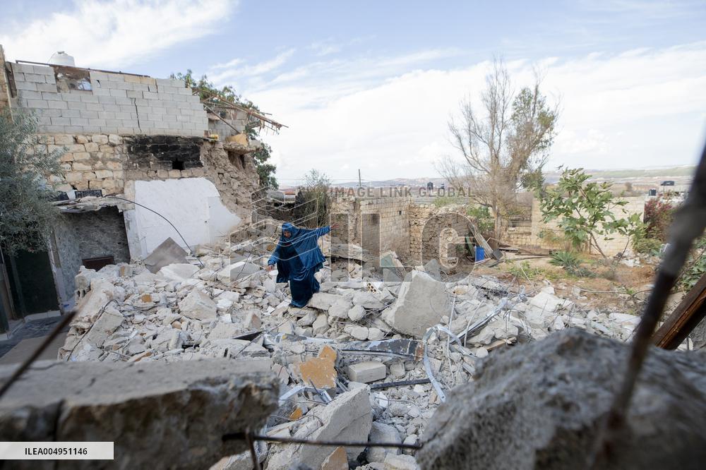 Nablus Home Destroyed In Israeli Raid - West Bank