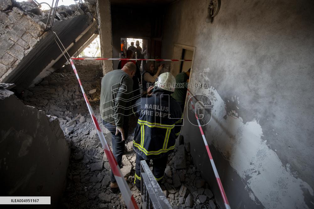 Nablus Home Destroyed In Israeli Raid - West Bank