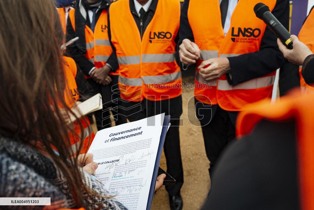 Visit of the LGV Toulouse - Bordeaux Site - Saint-Jory