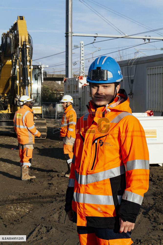 Visit of the LGV Toulouse - Bordeaux Site - Saint-Jory