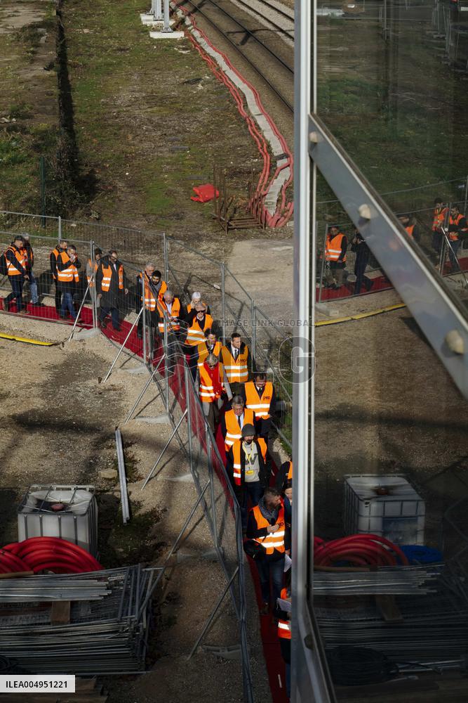 Visit of the LGV Toulouse - Bordeaux Site - Saint-Jory