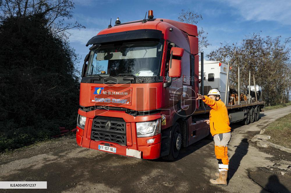 Visit of the LGV Toulouse - Bordeaux Site - Saint-Jory