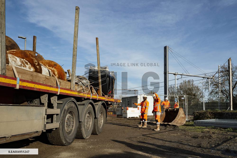 Visit of the LGV Toulouse - Bordeaux Site - Saint-Jory