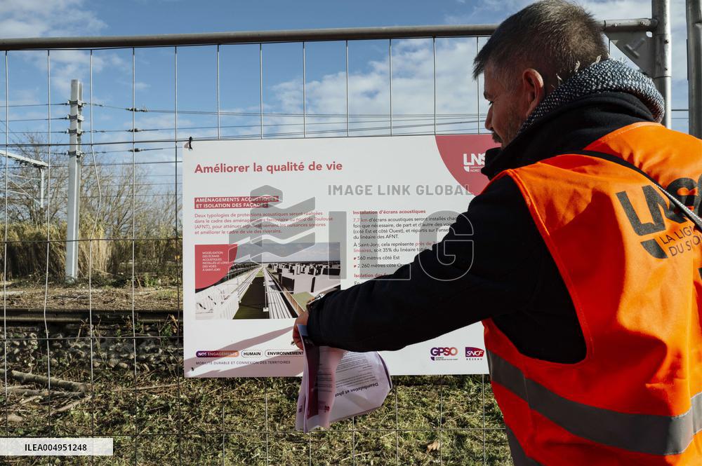 Visit of the LGV Toulouse - Bordeaux Site - Saint-Jory