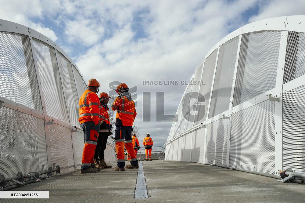Visit of the LGV Toulouse - Bordeaux Site - Saint-Jory