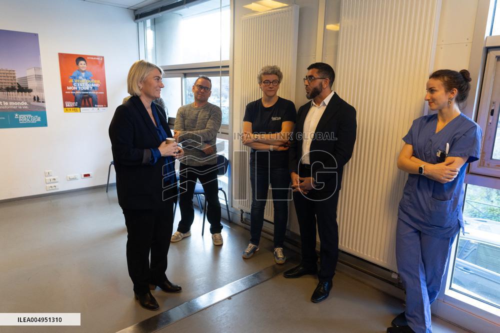 Stephanie Rist visits the Institute of Myology - Paris