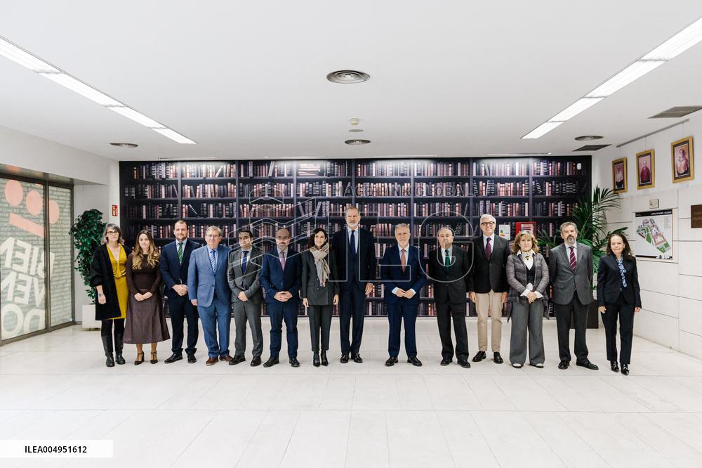 King Felipe At Democratization Conference - Madrid