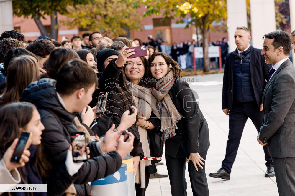King Felipe At Democratization Conference - Madrid