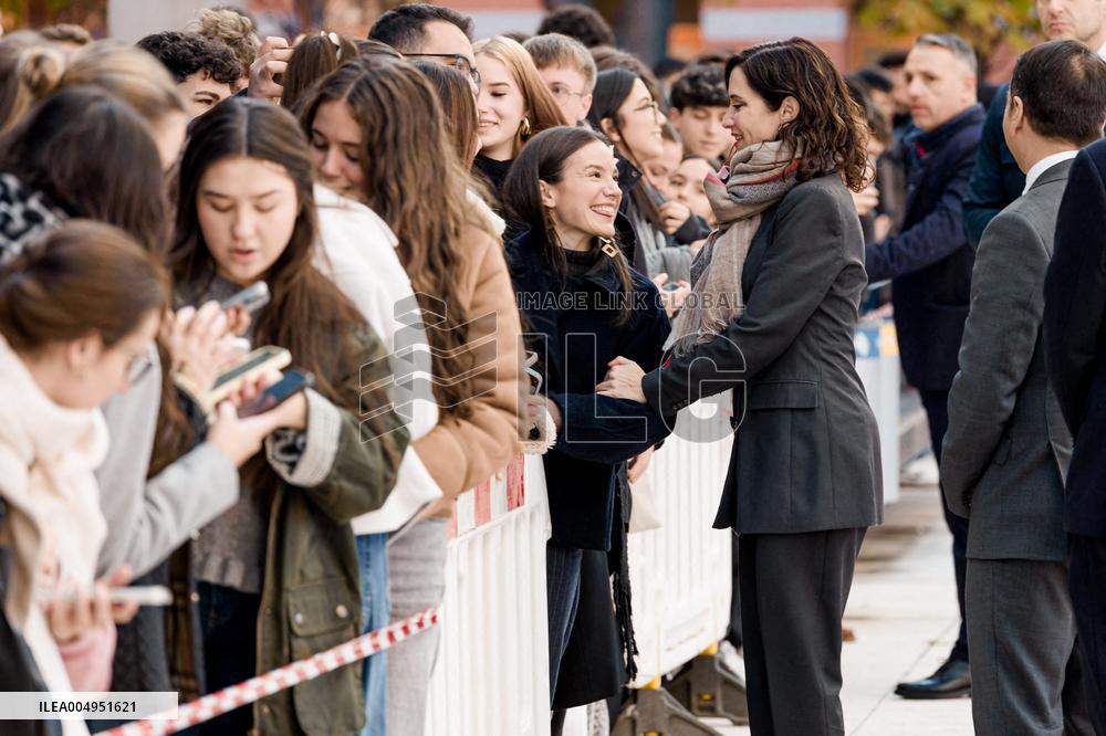 King Felipe At Democratization Conference - Madrid