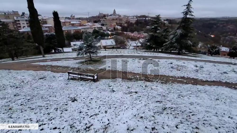 Spain: Winter Arrives With Snow Across Several Regions
