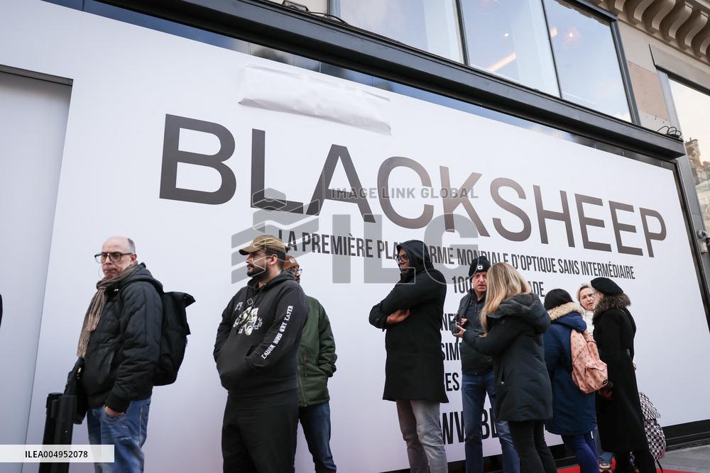 Opening of the discount eyeglasses shop Blacksheep - Paris AJ