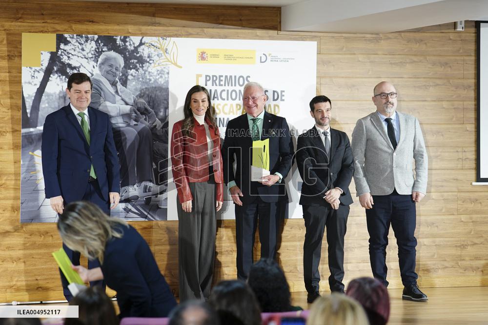 Queen Letizia Presents The National Awards for Disability - Madrid