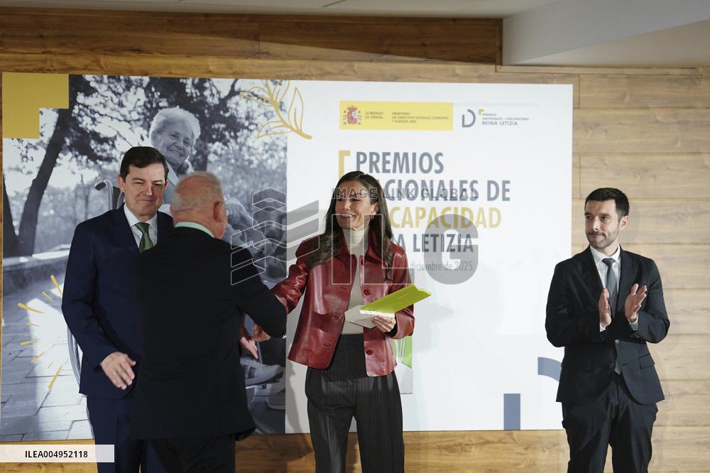 Queen Letizia Presents The National Awards for Disability - Madrid