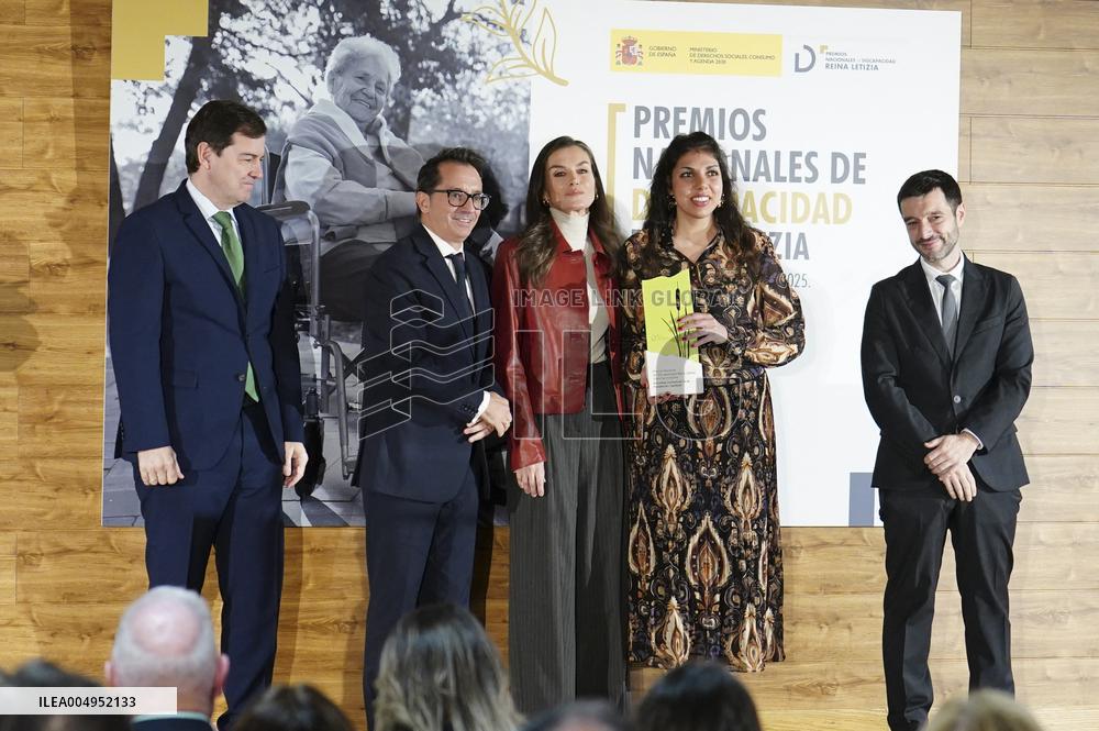 Queen Letizia Presents The National Awards for Disability - Madrid