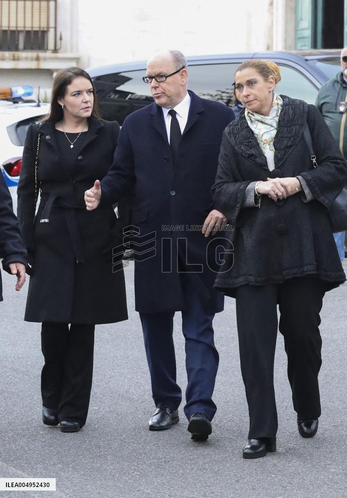 Albert of Monaco at Funeral of Nicola Pietrangeli - Rome
