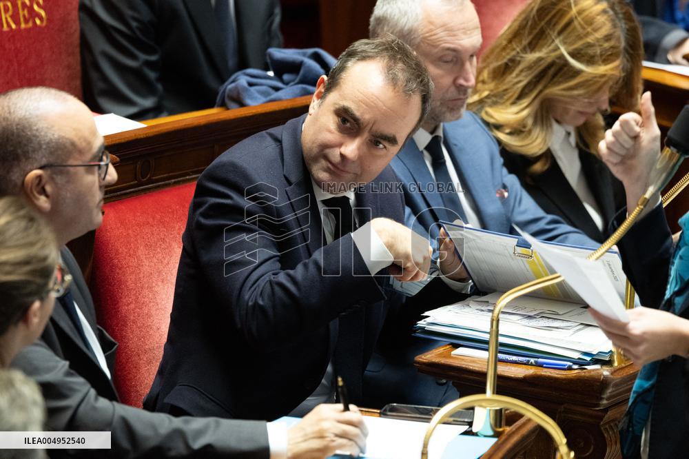 Questions to the government at the National Assembly - Paris