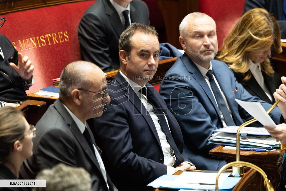 Questions to the government at the National Assembly - Paris