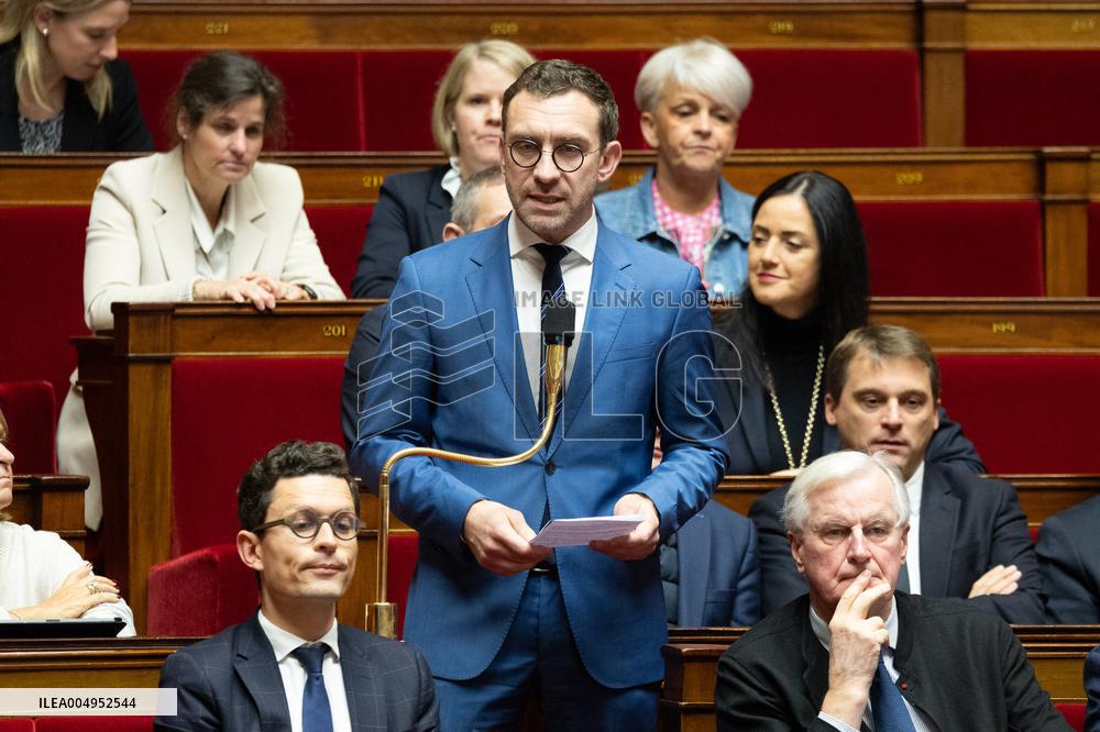 Questions to the government at the National Assembly - Paris