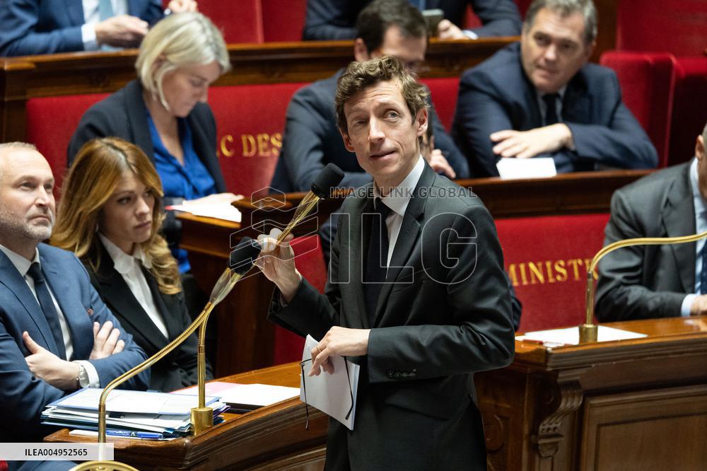 Questions to the government at the National Assembly - Paris