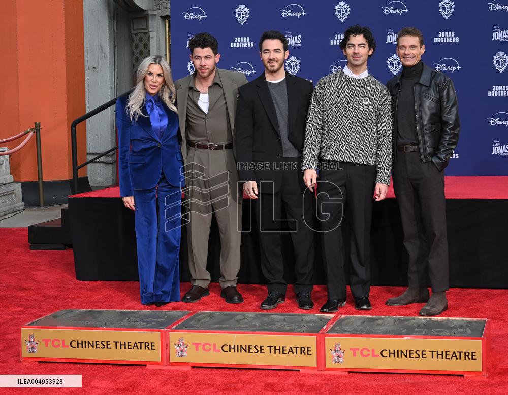 Jonas Brothers Hand and Footprint Ceremony